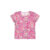 Blusa Infantil Menina Curta Estampada Elian Rosa