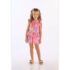 Top Faixa Up Glam Decote Reto Planet Girls Rosa Médio