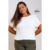 Blusa Feminina Manga Curta Com Pérolas Marialícia Bege