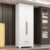 Guarda Roupa 100% MDF 2 Portas 1 Gaveta Smart Plus Espresso Móveis Branco