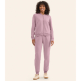 Calça Feminina Jogger Em Moletom Peluciado Rovitex Rosa
