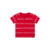 Camiseta Bebê Menino Malha Flamê Listrada Elian Vermelho