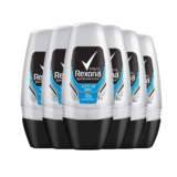 Kit Desodorante Roll On Rexona Men Active Dry 50ml – 6 Unidades