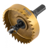 Serra copo para metal 55 mm revestimento em Nitreto de Titânio com suporte Denzel