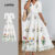 Lovito Vestido Boho de Camadas com Níveis para Primavera/verão para Mulheres LBL30038