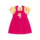 Conjunto Bebê Menina Flamingo Curto Elian Amarelo