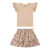 Conjunto Infantil Menina Floral Bordado Colorittá Marrom