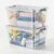 Kit 2 Caixa Organizadora 50L Transparente Com Tampa E Trava Plasvale Grande Multiuso Roupa Brinquedo
