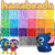 Conjunto Hama Beads 10.000 Pçs 24 Cores 2,6mm E Organizadora Plástico Maleável PixelArt