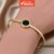 Pulseira Minimalista Aberta com Números Romanos – Bangle Ajustável de Estilo Vintage em Aço Inoxidável, Joia Fashion
