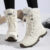 Novas Botas de Neve de Tamanho Grande para Mulheres, Cano Alto, Forradas com Lã Quente e Espessa, Antiderrapantes para E