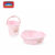 Kit Balde 8L + Bacia 17L Plasútil | Ursa Rosa | Decoração e Organização