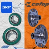 Par Cubo Roda Dianteiro Celta Corsa Classic Prisma Agile Sem ABS Original Cofap Rolamento SKF