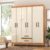 Guarda-Roupa Coimbra 6 Portas 2 Gavetas Cinamomo/Off White