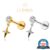 Piercing Tragus Helix Labret Titânio Pvd Estrela Com Pingente 2 Zircônia | Orelha Flat Conch Nariz Lóbulo Corrente Para