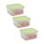 Kit com 3 Potes Herméticos Tupperware Basic Line Transparente 1,2L