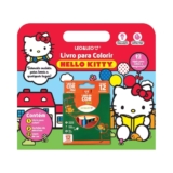 Livro para Colorir Hello Kitty c/ Cartela de Adesivos e Lápis de cor mini Leonora – 10470