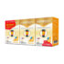 Conjunto Sala de Jantar Tampo MDF/Vidro 8 Cadeiras Mira Nature/Off White/Linho