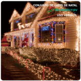 Pisca Pisca 9 Metros Decoração de Natal Festa 100 LEDs 8 funções 110V 220V Onistek ON-MS003