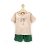 Conjunto Menino Camiseta e Bermuda Moletinho Coqueiro – Angerô