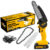 Mini Moto Serra Elétrica A Bateria 21v Recarregável Profissional Bts-200 The Black Tools
