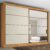 Guarda-Roupa Casal Sevilha 2 Portas 6 Gavetas Espelhado Flex Peroba/Off White – Mademarques