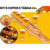 Kit Copo Shot 6 Unidades De Vidro Dose Uma Base De Madeira P/ Whisky Bebidas Drinks Coquetéis Bar
