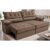 Sofá Retrátil e Reclinável 2,40m com Molas e Espuma D33 Thunder Velusoft Castor Cama inBox