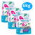 Kit 3 Areia Sanitária De Mandioca Grãos Finos Para Gatos Biodegradável Wisecat 6kg