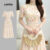 (NEW) Lovito Vestido Elegante com Zíper Vestido Primavera/verão para Mulheres L154ED375
