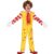 Fantasia de Terror Infantil pra Meninos de Halloween Roupa de Palhaço Assassino Cosplay Amarelo e Vermelho