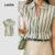 Lovito Blusa Casual Primavera/Verão Multicolorida Blusa Evangélica para Festa de Natal Mulheres LBL29007