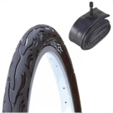 Pneu Bicicleta Kenda Flame Aro 24 x 2.125 Balão + camara de ar Shiver 24 Montadinha freeride manobra