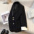 Lovito Blazer Elegante E Liso Com Blocos De Cores Para Mulheres LNL101631