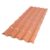 Telha PVC Colonial Afort Terracota 2,30 x 0,86m 5 Ondas