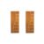 Kit com 2 Folhas de Porta Madeira Decorada 210x80cm Espessura 3,5cm Cantareira