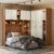 Guarda-roupa Casal Modulado Lugano com Espelho Jatoba/Areia