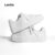 Lovito Sapatos esportivos lisos com cadarço para pai tênis de sola grossa para mulheres LFA32425