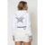 Moletom Cropped Dupla Face Com Relevo Planet Girls Branco