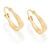 Brinco Folheado Ouro Rommanel Argola Trabalhada Com Cor Dourado 520006