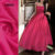(New) Lovito Vestido Elegante com Zíper Primavera/verão Vestido Rosa Vermelho para Mulheres L149LD158