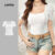 Lovito Camisa Casual de Tecido Pregueado para Primavera/verão Blusa Branca para Mulheres L150AD1635