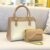Kit 2 Bolsas Femininas Grande Transversal De Ombro E Pequena