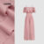 (NEW) Lovito Macacão Casual de Dupla Camada para Primavera/verão Cinza e Rosa para Mulheres L155ED572