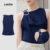 (NEW) Lovito Blusa Elegante Assimétrica com Fivela de Metal para Mulheres – Primavera/verão Azul Marinho L155ED1910