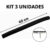 Kit 3 Refil Borracha Reforçada Rodo Alumínio 40cm Reforçado