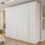 Guarda Roupa Casal 6 Portas 4 Gavetas Uberaba 100% MDF Branco Neve
