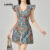 Lovito Vestido Boho Com Estampa Tribal E Babados Para Verão/primavera Feminino L123ED111