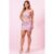 Saia Curta Feminina em Lurex Planet Girls Rosa