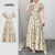 (New) Lovito Vestido Casual de Zíper para Primavera/verão para mulheres LBL28255